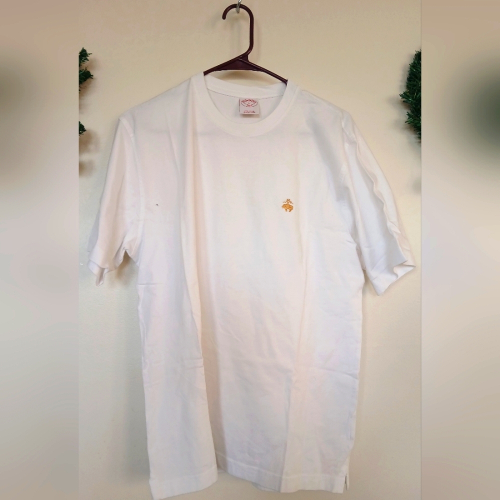 Brooks Brothers White T-shirt: Size L